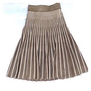 Pleated Black and Grey Skirt